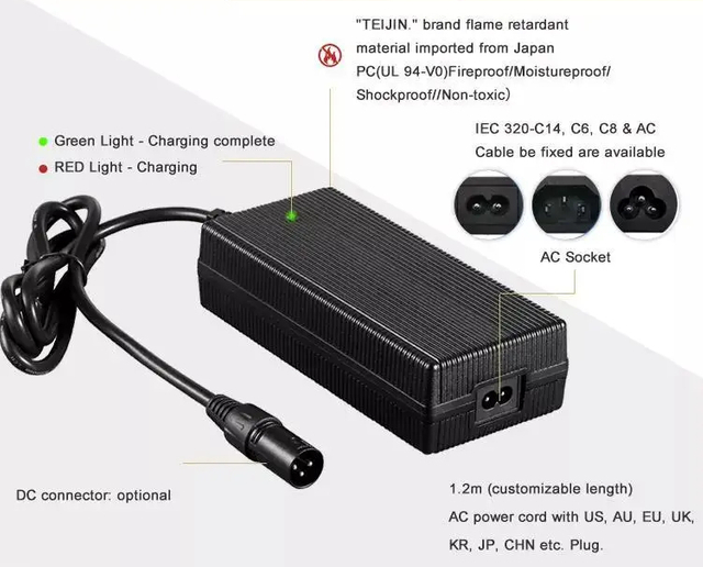 Chargeur de batterie 14,6 V 6,5 A CC à CC LiFePO4